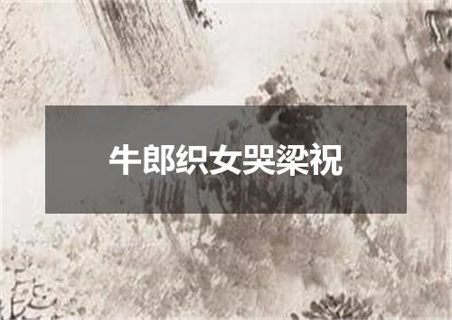 牛郎织女哭梁祝