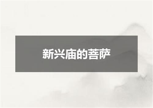 新兴庙的菩萨
