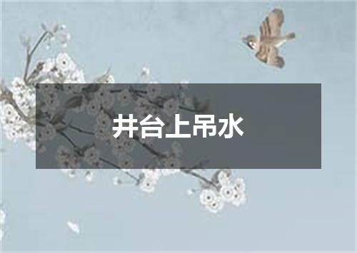 井台上吊水