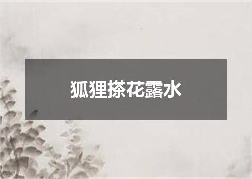 狐狸搽花露水