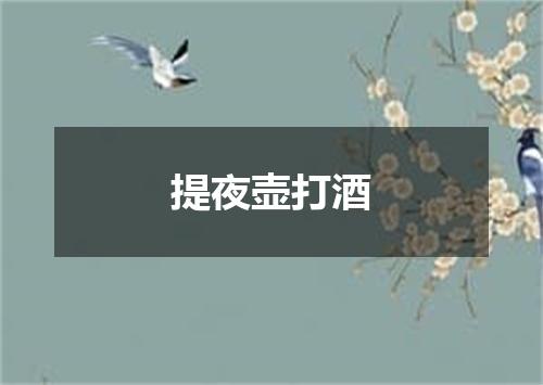 提夜壶打酒