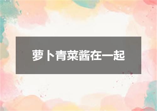 萝卜青菜酱在一起