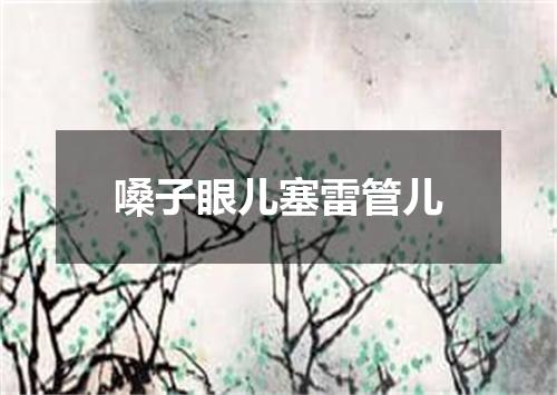 嗓子眼儿塞雷管儿