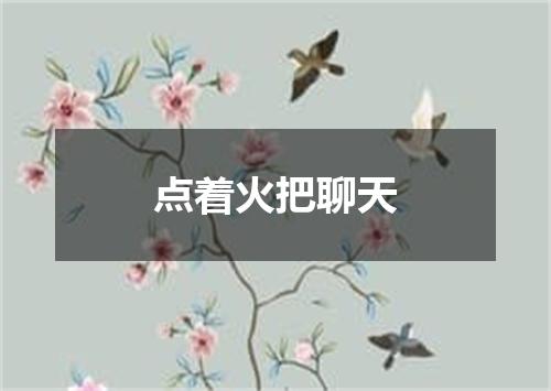 点着火把聊天