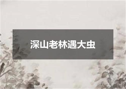 深山老林遇大虫