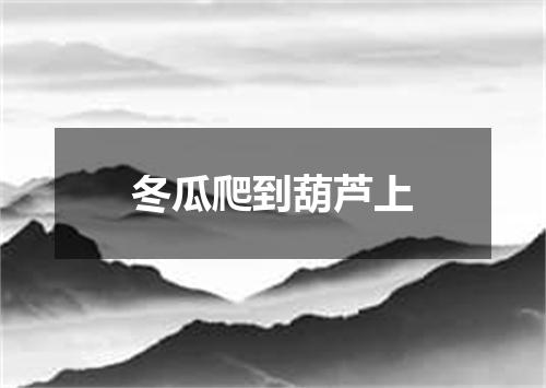 冬瓜爬到葫芦上