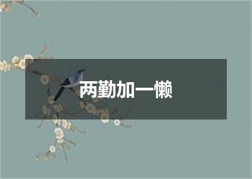 两勤加一懒