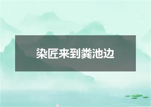 染匠来到粪池边