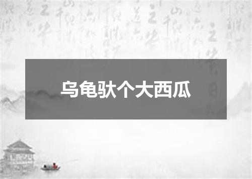乌龟驮个大西瓜