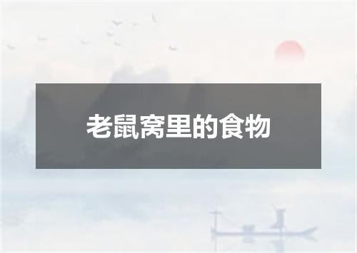 老鼠窝里的食物