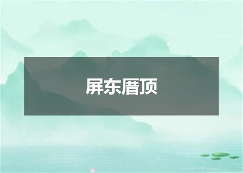 屏东厝顶