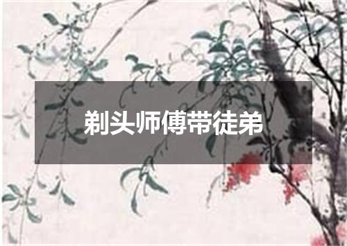 剃头师傅带徒弟