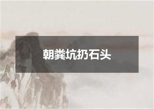 朝粪坑扔石头