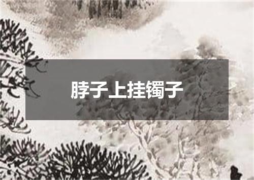 脖子上挂镯子