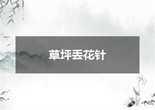 草坪丢花针