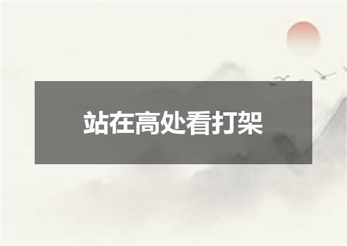站在高处看打架