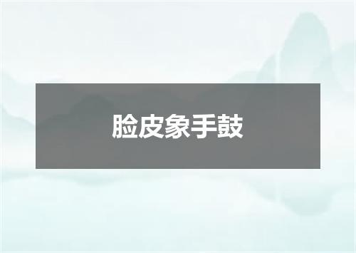 脸皮象手鼓
