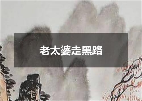 老太婆走黑路