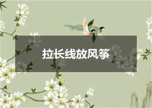 拉长线放风筝