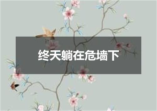 终天躺在危墙下