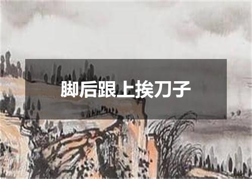 脚后跟上挨刀子