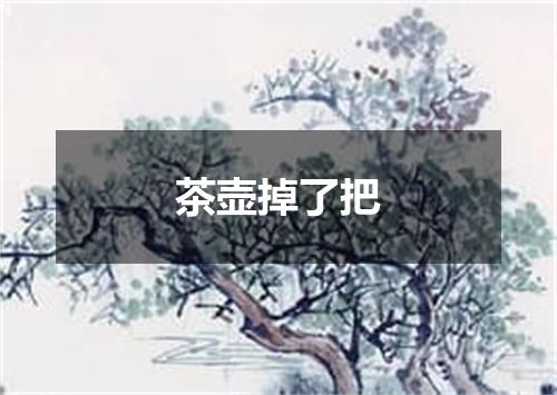 茶壶掉了把