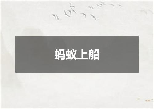 蚂蚁上船