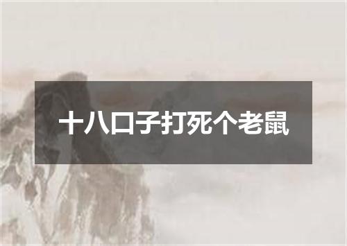 十八口子打死个老鼠
