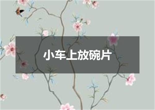 小车上放碗片