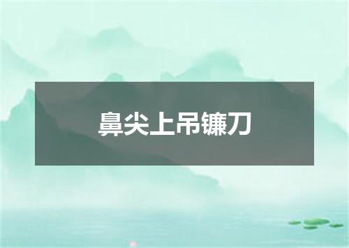 鼻尖上吊镰刀
