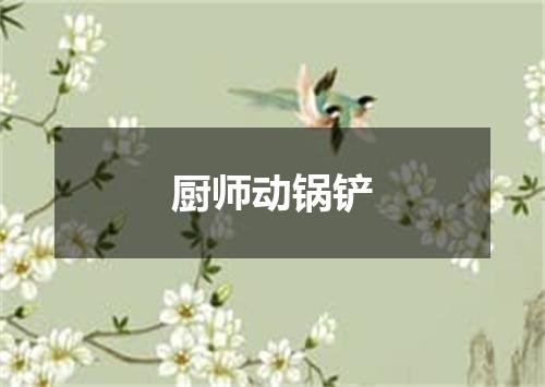 厨师动锅铲
