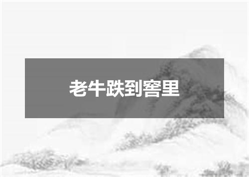 老牛跌到窖里
