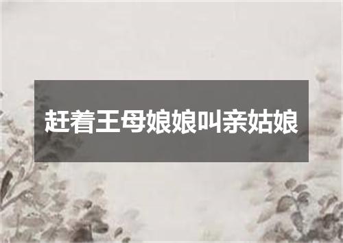 赶着王母娘娘叫亲姑娘