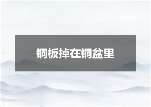 铜板掉在铜盆里