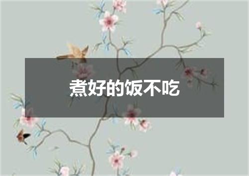 煮好的饭不吃