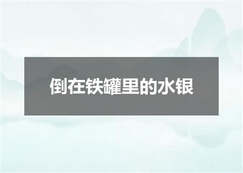 倒在铁罐里的水银