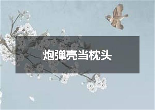 炮弹壳当枕头