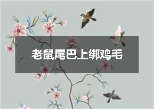 老鼠尾巴上绑鸡毛