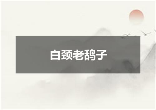白颈老鸹子