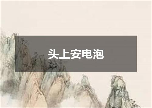 头上安电泡