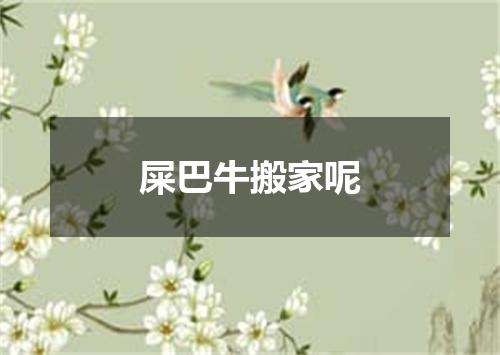 屎巴牛搬家呢