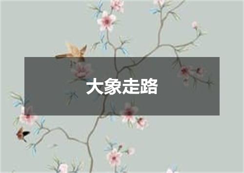 大象走路