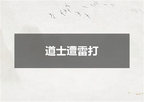 道士遭雷打