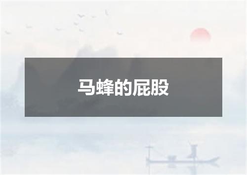 马蜂的屁股