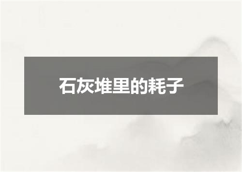 石灰堆里的耗子