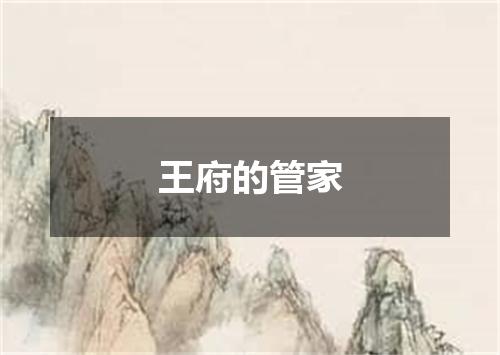 王府的管家