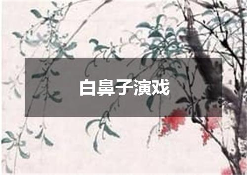 白鼻子演戏