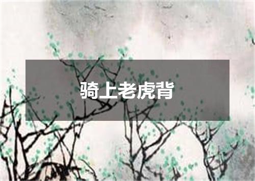 骑上老虎背