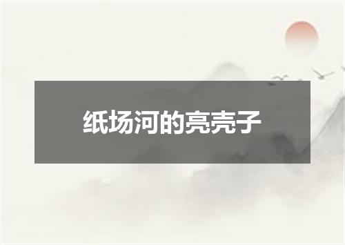 纸场河的亮壳子