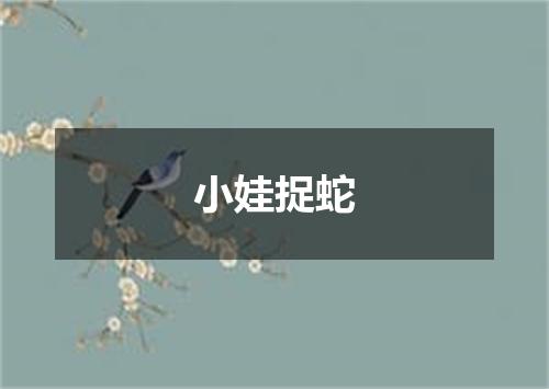 小娃捉蛇